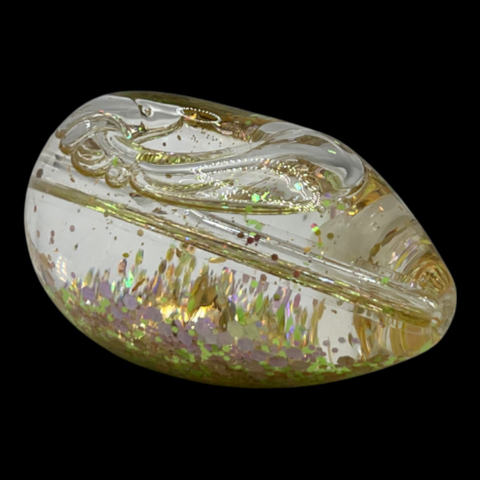 CYPHE Egg-Shaped Glow-in-the-Dark Hand Pipe - Orange