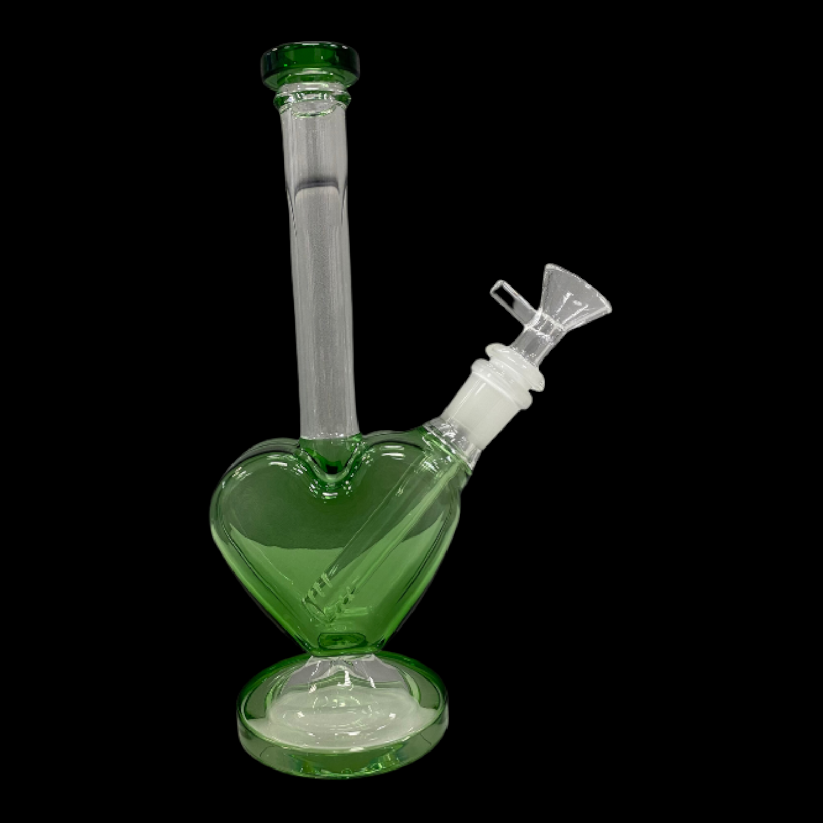 heart-shaped glass bong