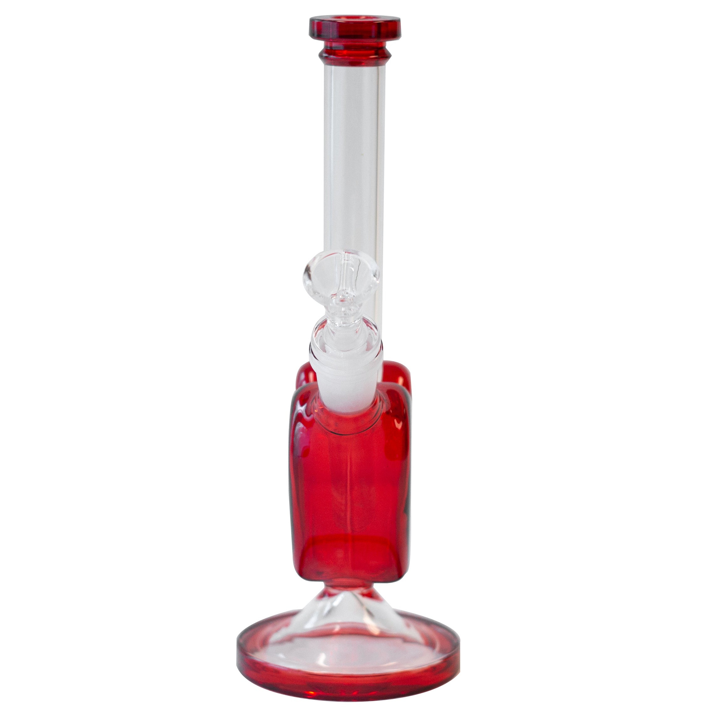 Cyphe - Heart-shaped Large Glass Bong - Red - Marijuana Cannabis Pipe Bong Accessory Smoking