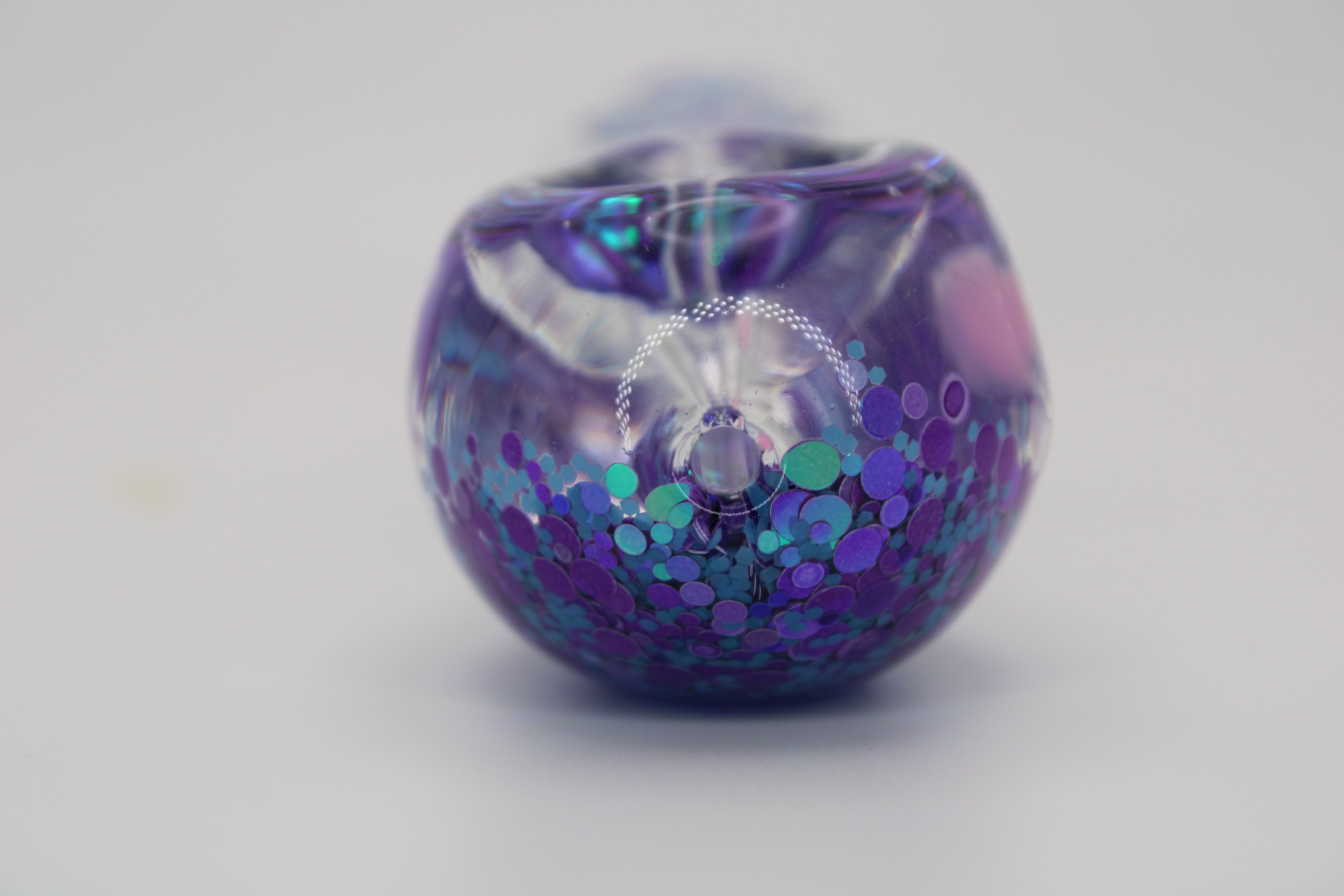 Freezable Glow-in-the-Dark Glass Hand Pipe - Original Blue