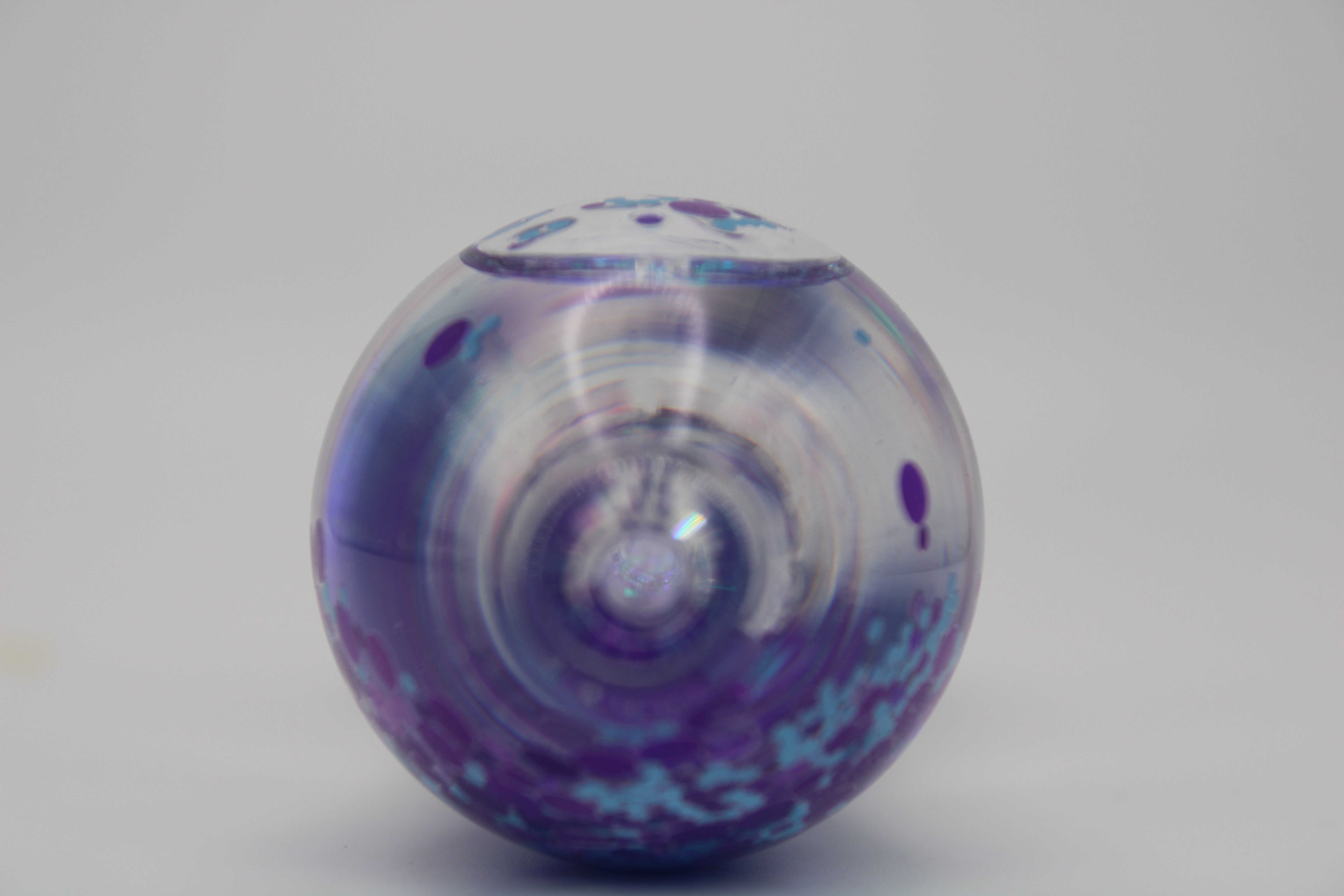 Freezable Glow-in-the-Dark Glass Hand Pipe - Original Blue