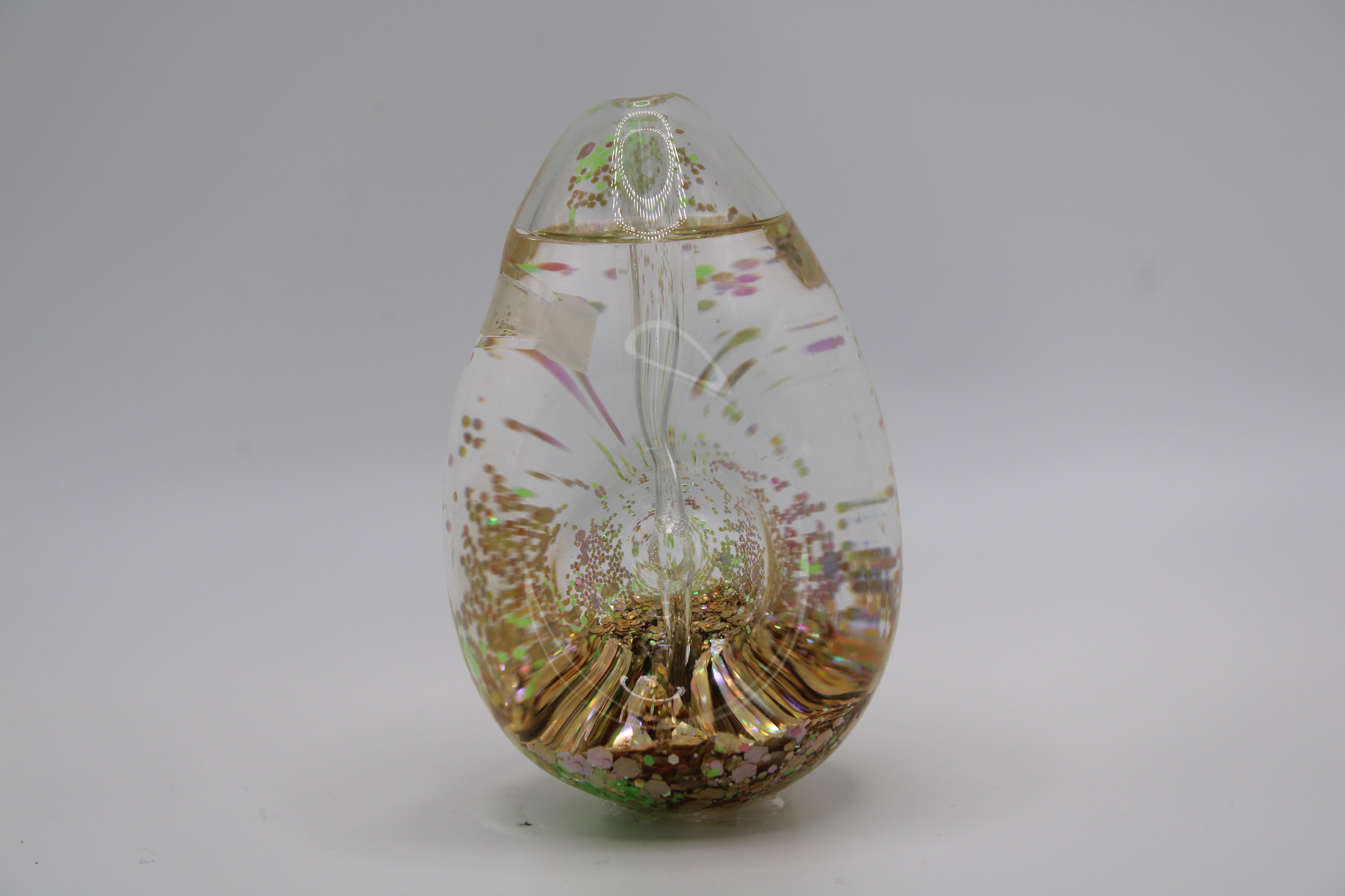 CYPHE Egg-Shaped Glow-in-the-Dark Hand Pipe - Orange