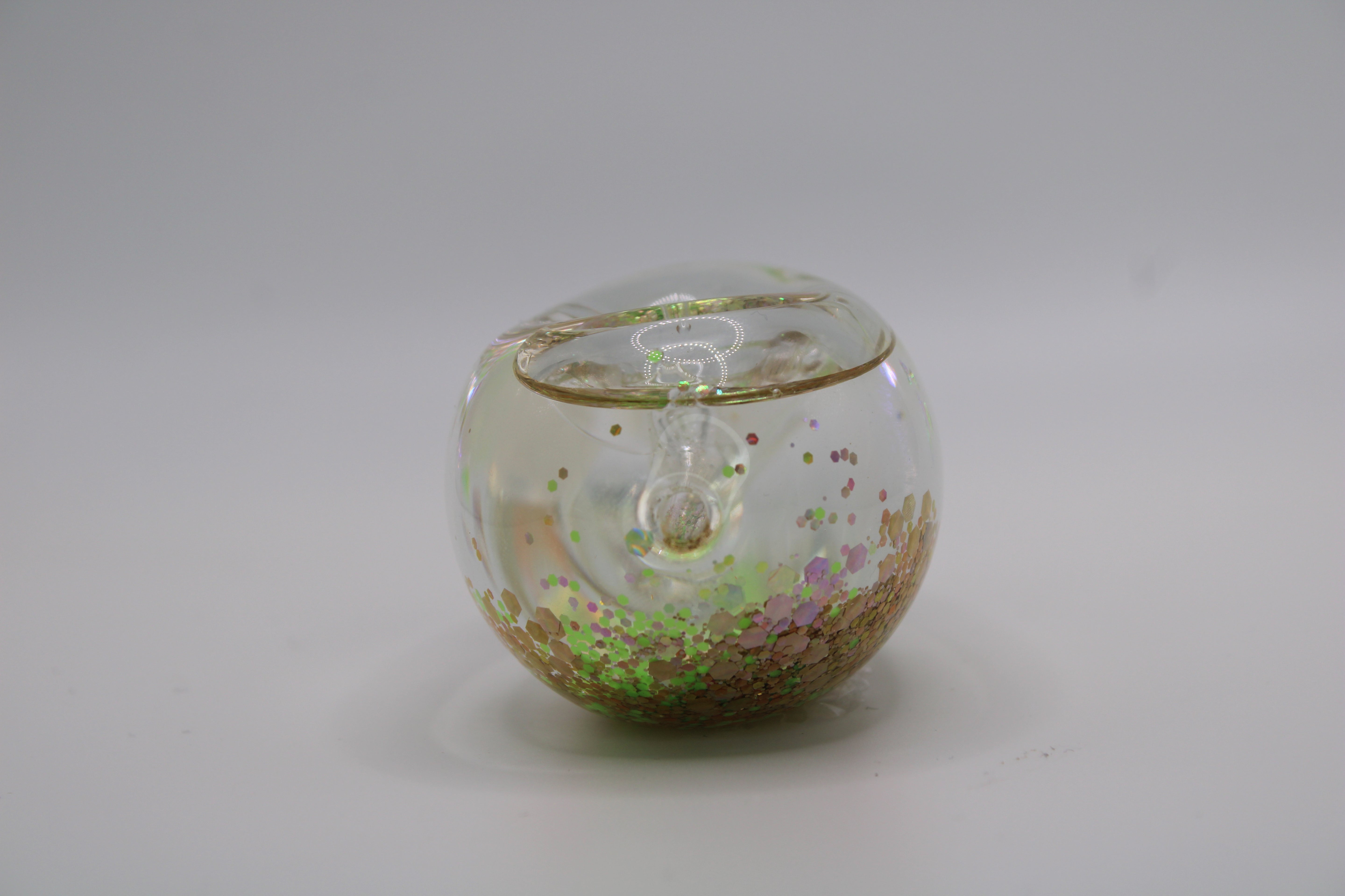 CYPHE Egg-Shaped Glow-in-the-Dark Hand Pipe - Orange