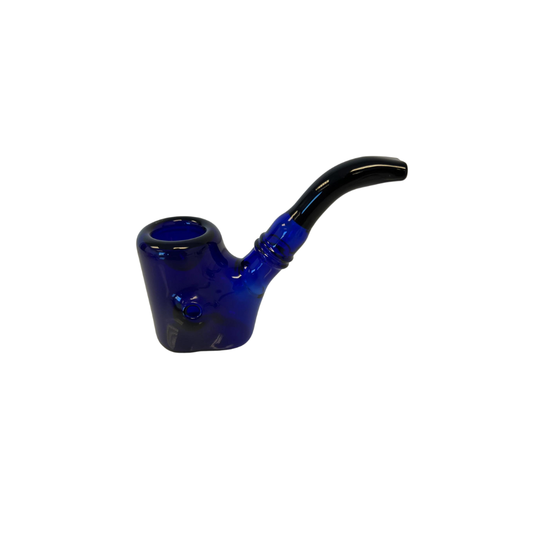 hand pipe in blue and black