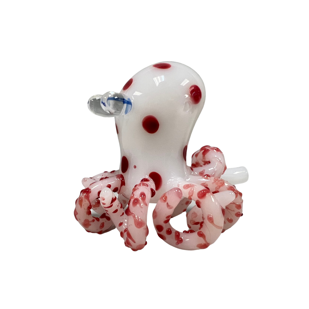 Cyphe - Large Octopus Style Glass Bong - Red - Marijuana Cannabis Pipe Bong Accessory Smoking