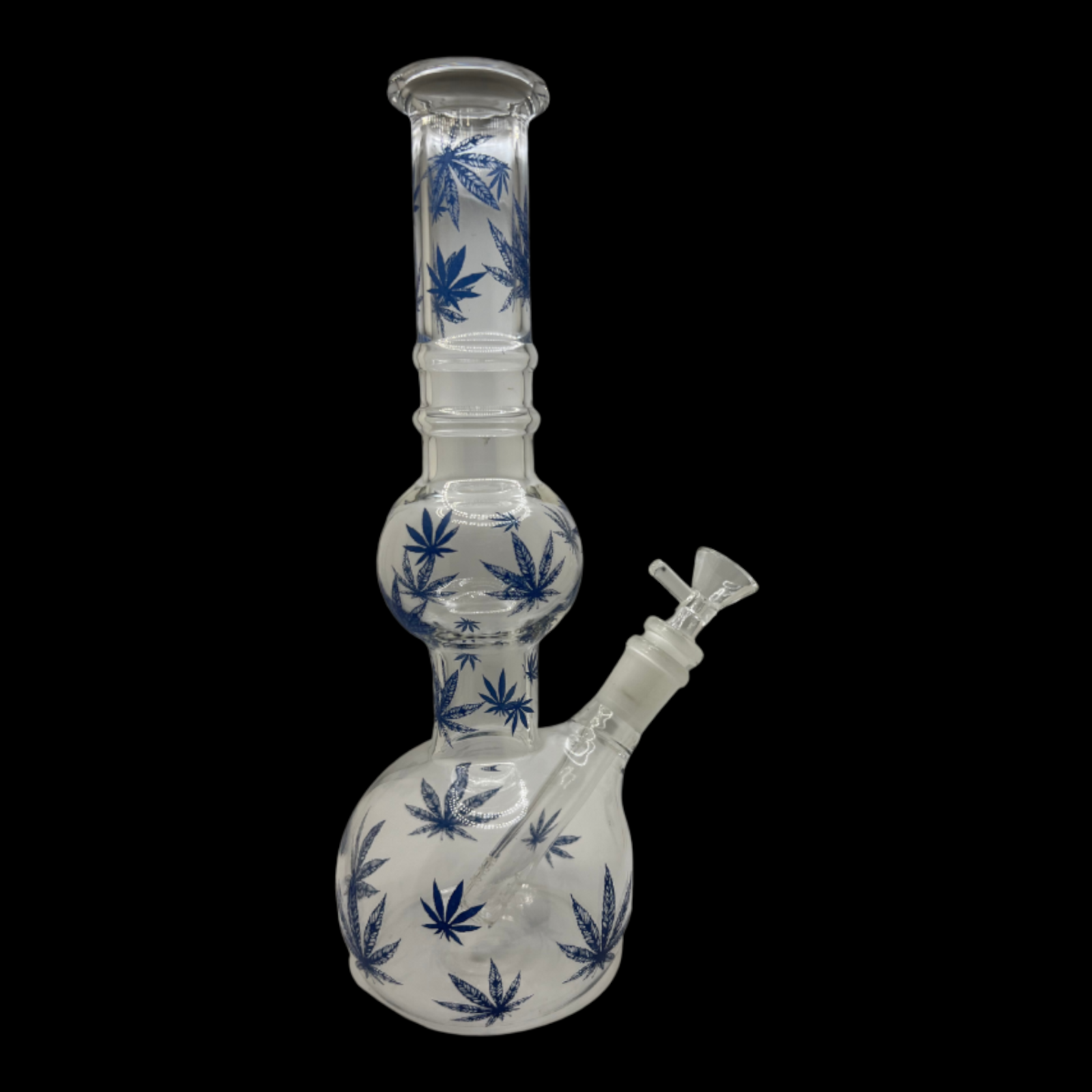 CYPHE Bubble Tube Mary Jane Large Glass Bong - Blue