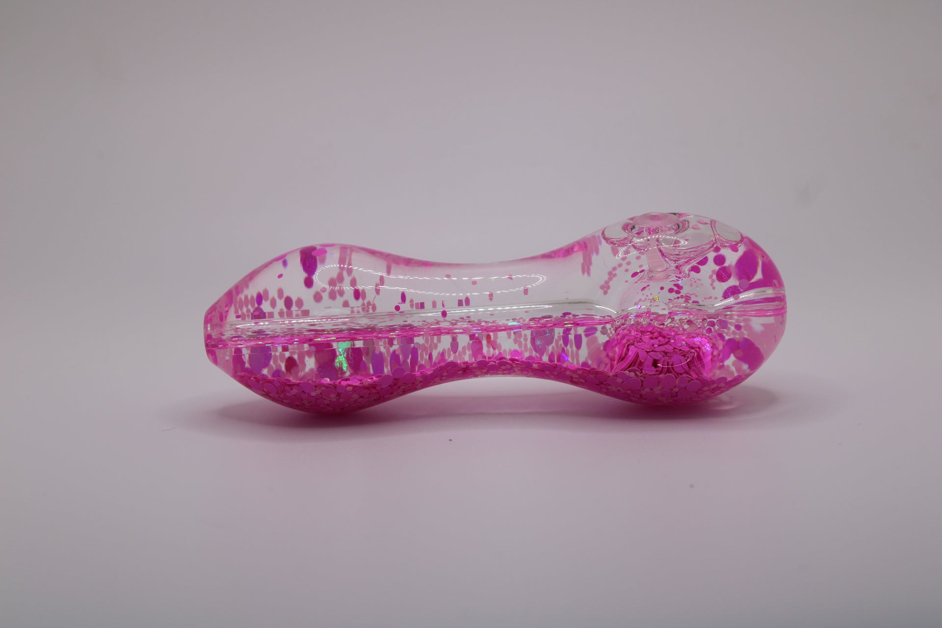 Hot Pink Glitter Pipe, Glow-in-the-Dark