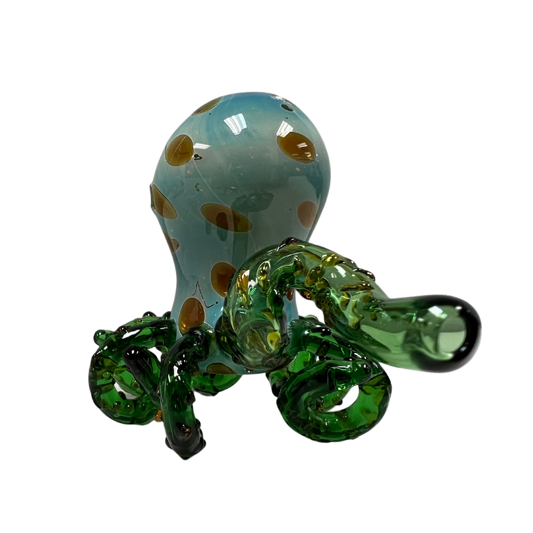 Cyphe - Large Octopus Style Glass Bong - Green - Marijuana Cannabis Pipe Bong Accessory Smoking