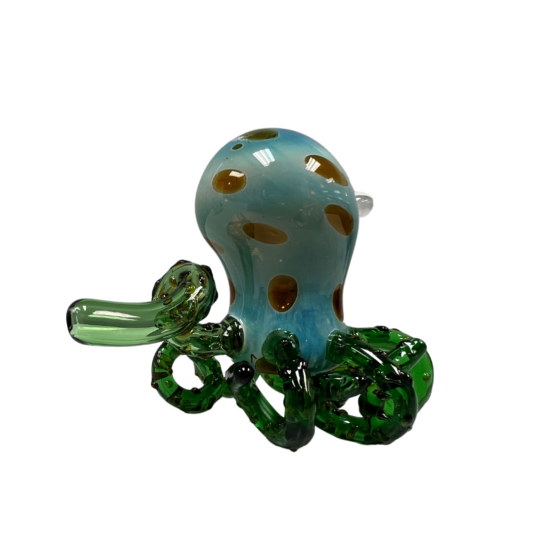 Cyphe - Large Octopus Style Glass Bong - Green - Marijuana Cannabis Pipe Bong Accessory Smoking